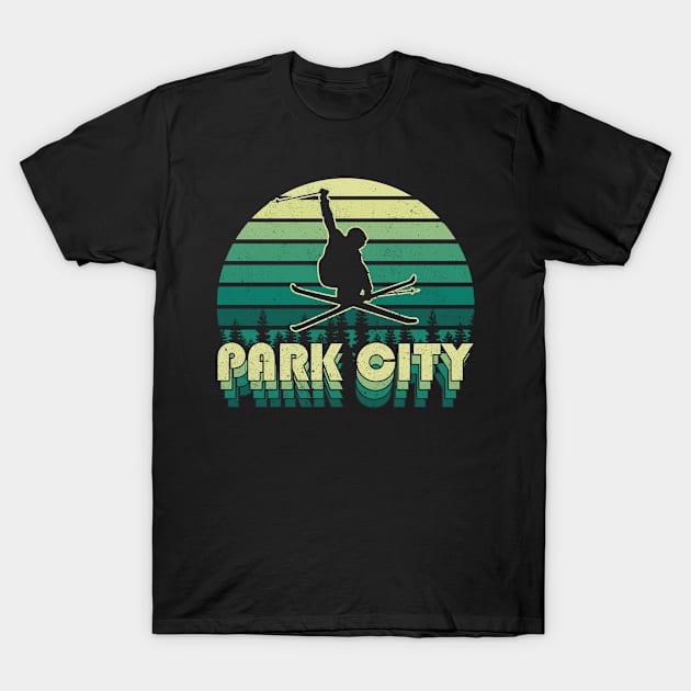 Park City ski 3d retro design T-Shirt by NeedsFulfilled